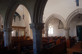 Studham church looking south-east from the north aisle November 2009